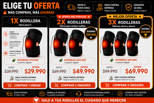 Rodillera Térmica USB con Calor Ajustable | Alivio y Soporte para la Rodilla